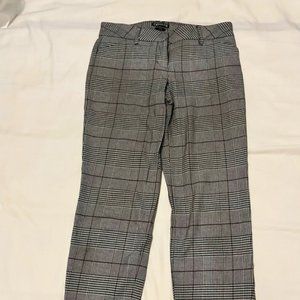 Plaid Cigarette Pants